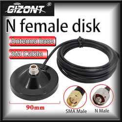 N Female N-K on-board disk cable connection copper wire N male head FRP antenna sucker base 915MHz2.4G/4G/5.8G/5G antenna holder