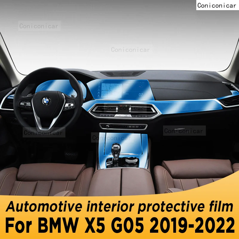 

For BMW X5 G05 2019-2022 Gearbox Panel Navigation Automotive Interior Screen Protective Film TPU Anti-Scratch Sticker