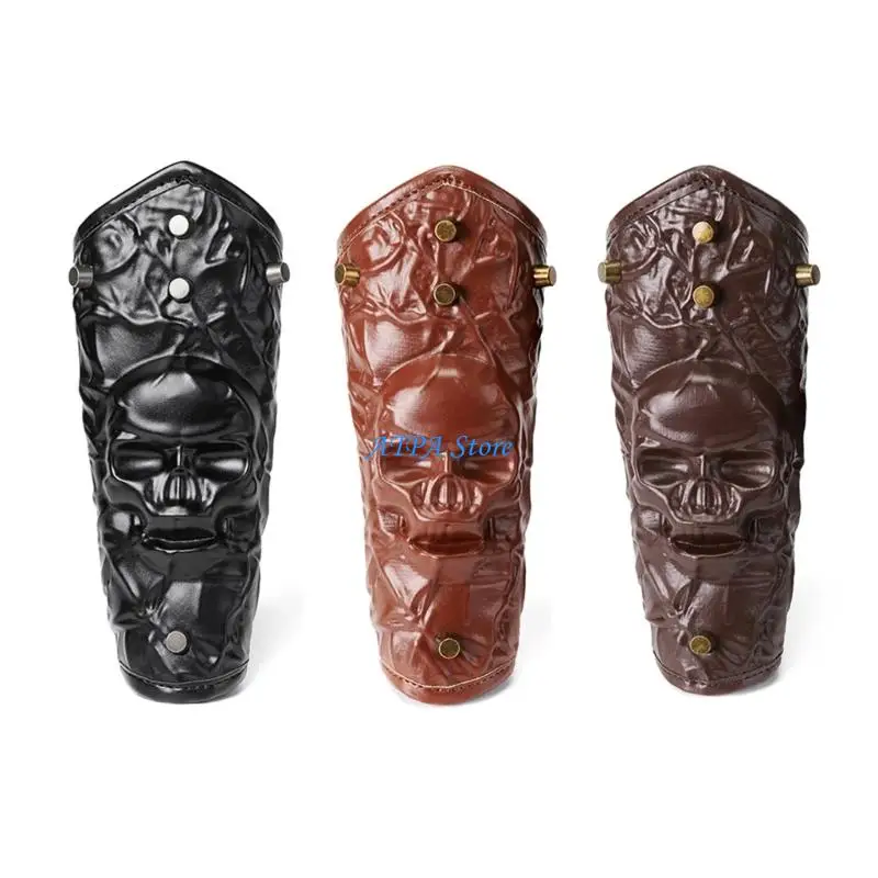 

U13C Wristband Gauntlets Vambrace Arm Cuff Armors Steampunk Skull Head Arm Cover Guards