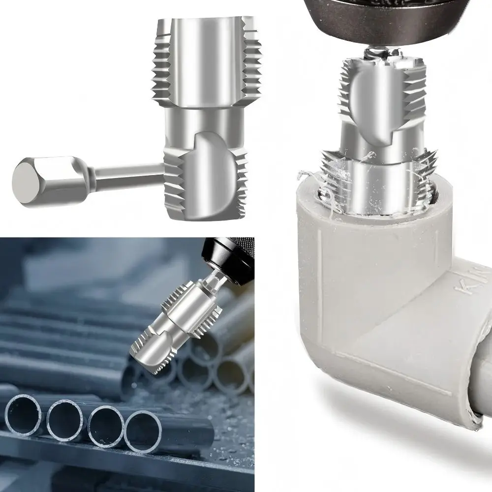 

Double Head Water Pipe Inner Hole Opener 4-point 6-point Manual Water Pipe Thread Openers Universal Internal Thread Drill Bits