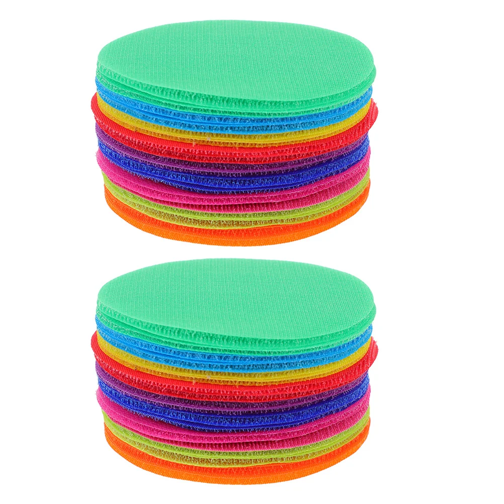 

36Pcs Dots Colorful Touch Fastener Spots Classroom Floor Markers Rug Circles for Preschool Learning Activities