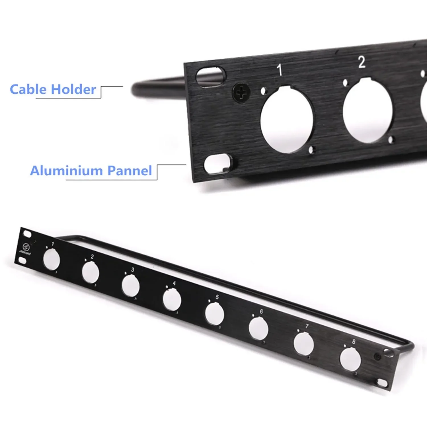 1u 2u Rack Patch Panel 4 8 12 16 Wege 1u 2u 24way xlr USB Faser Typ C SDI 6,35 Combo ST-8mp Cat6 D Typ Panel