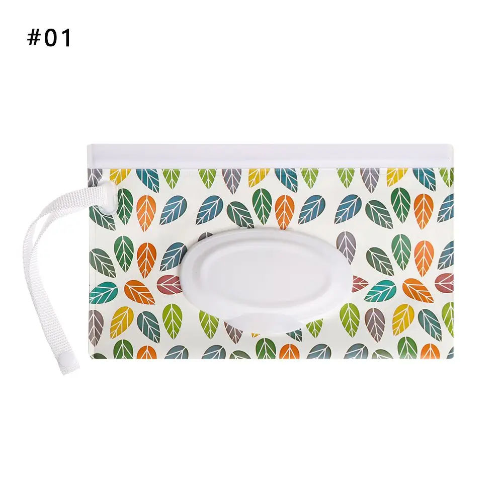 1 шт. Уличный милый портативный чехол-флип с застежкой-ремешком, косметичка, коробка для салфеток, аксессуары для коляски, сумка для влажных салфеток