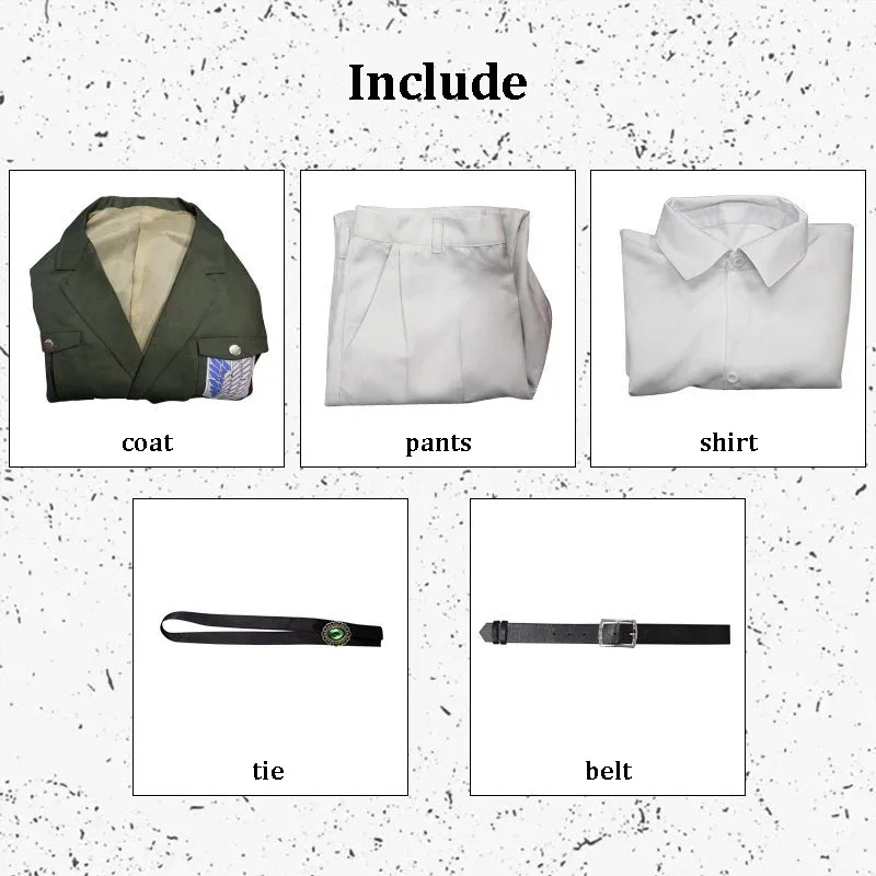 連隊スカウト軍団進撃の巨人 AOT コスプレ衣装調査 Unifrom 調査軍団トレンチコート衣装 vdvv