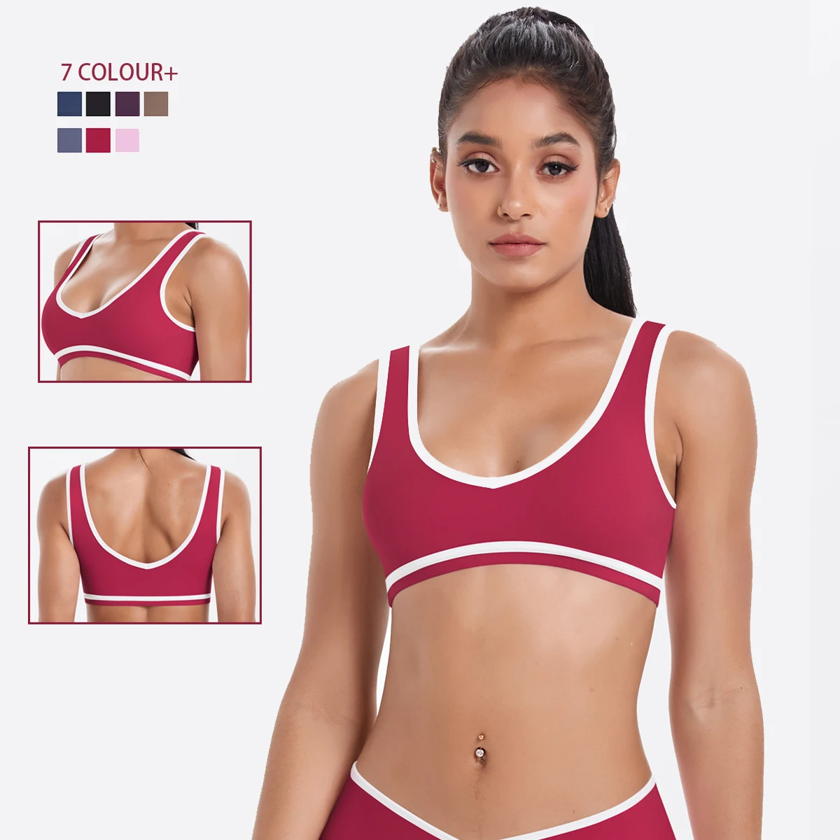 Sport Unterwäsche Frauen Top Push-Up Fitness Yoga Bh Farbe Blockieren Workout Bh Gym Sport Tops Für Frauen Atmungsaktive Lauf Weste
