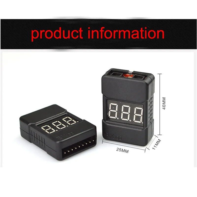 

1-8S New Model Two-In-One Battery Level Indicator/BB Sound Low Voltage/Alarm/Display/Dual Function Buzzer