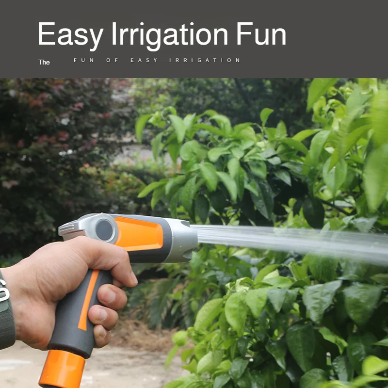 High Pressure Washer Adjustable Garden Watering Gun, Plastic High Pressure Water Sprayer Nozzle for Hose, Lawn Irrigation Sprink