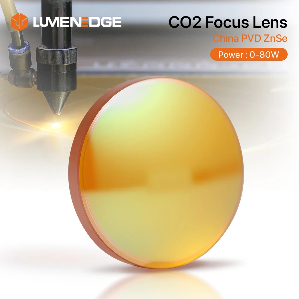루멘엣지 중국 PVD ZnSe CO2 레이저 포커스 렌즈 직경 12 18 19 20mm FL38.1 50.8 63.5 76.2 101.6 레이저 조각 절단기용