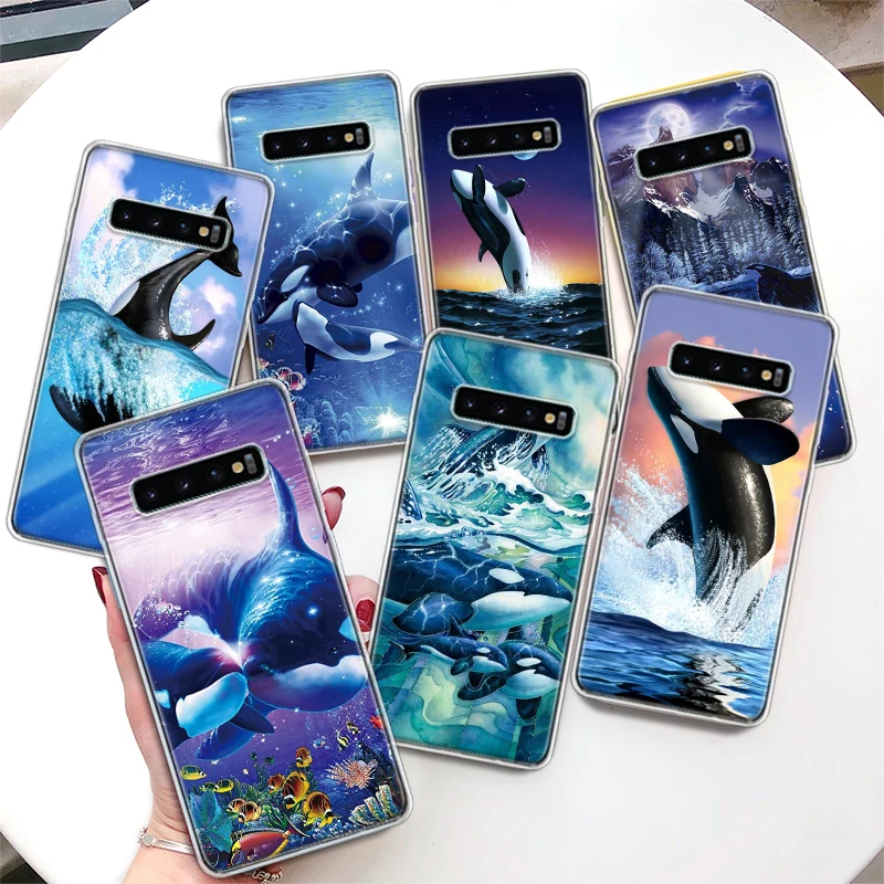 Sea Orcinus Orca Coque Phone Case For Samsung Galaxy S24 S23 Ultra S22 S21 S20 FE S10 Plus S10E S9 S8 + Lite Soft Cover