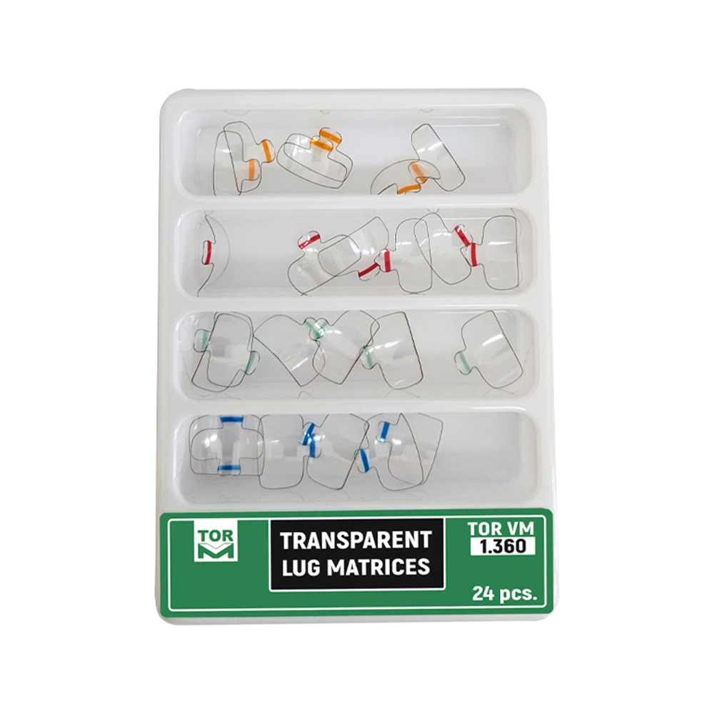 2box Dental Transparent Matrice Lug Matrices 1.360 1.090 Matrix Polyester Russian Matrices TOR VM