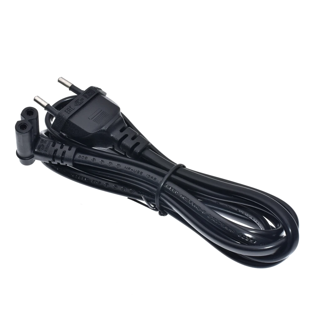 EU Schuko CEE7/16 to IEC C7(Figure 8) Right Angle-Down Angle AC Power Cord, Upward Downward Angled Figure 8(C7) Replacement Cord