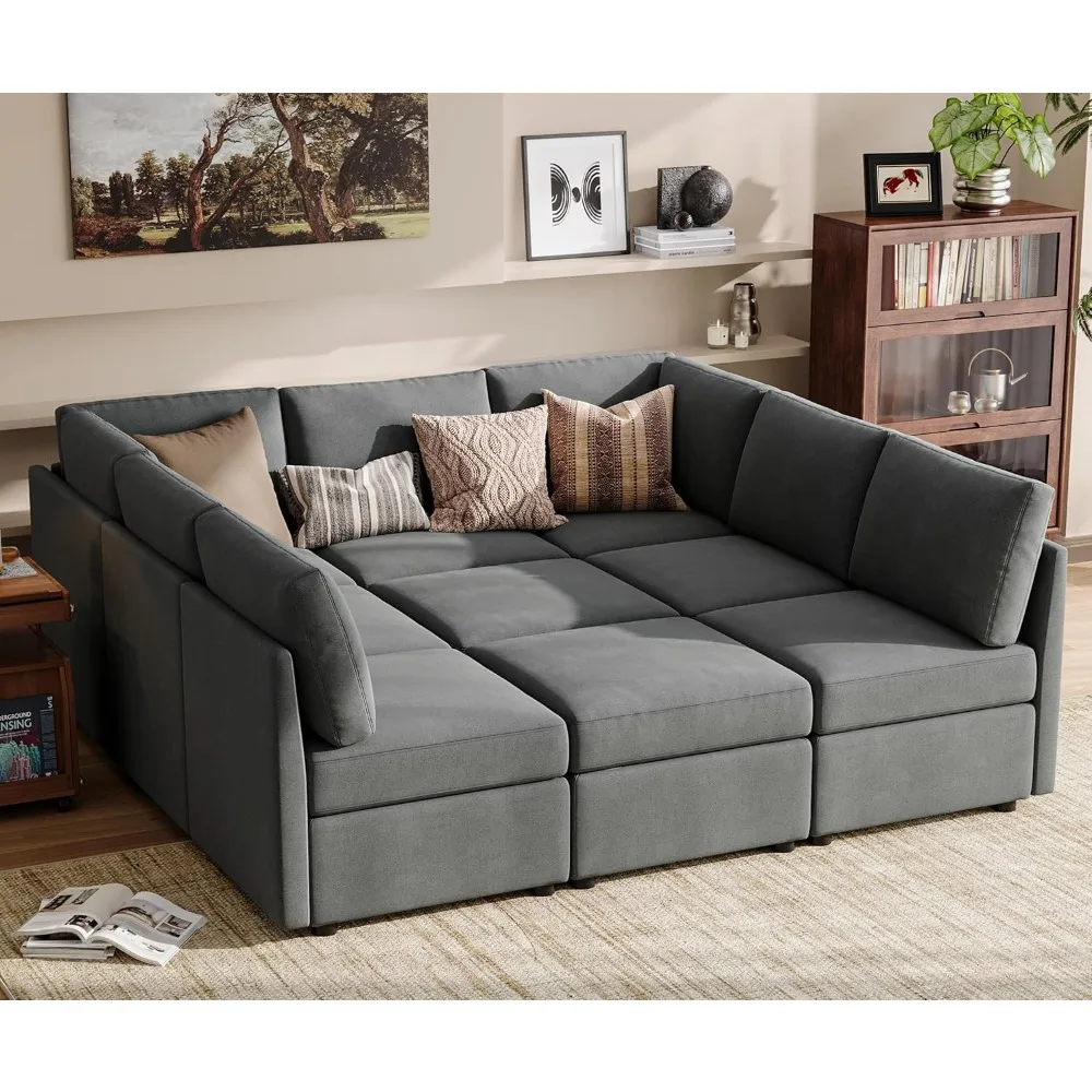 

Combination Sofa Bed, Combination Sofa Bed with Memory Foam,storage Space Under Each Seat, Sofa Cover Can Be Washed and Replaced