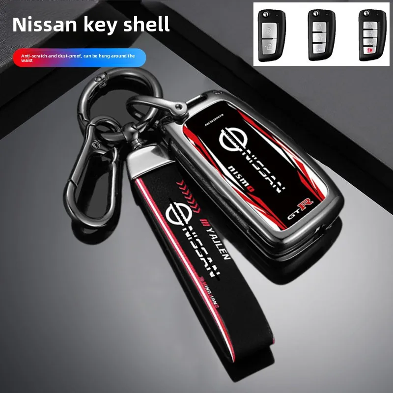 

Car Folding Key Case Cover Shell for Nissan X-Trail Qashqai J11 Juke Murano Micra Tiida Maxima Altima Kicks Protector Holder