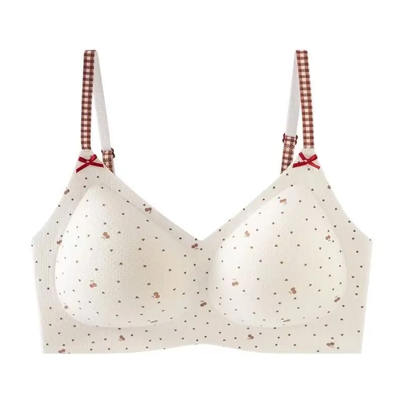 MOYISU Women Star Pattern Seamless Bra Summer Thin Breathable Push Up Brassiere Side Collection Anti Sag Intimates M-XXL セクシーな
