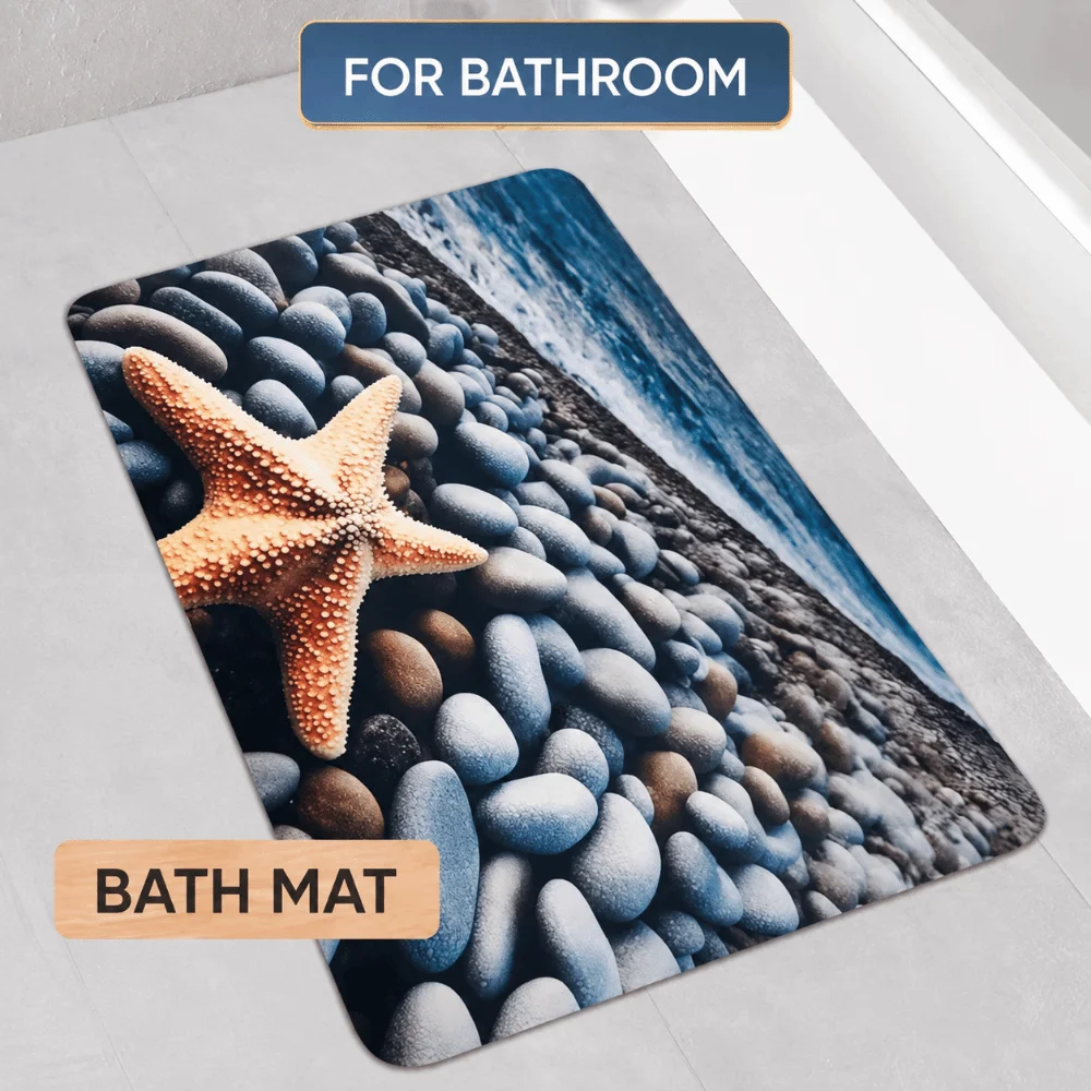 Elegant Non Slip Bath Mat Quick Dry Low Profile Bathroom Floor Mat Washable Water Absorbent Bathroom Mat Bathtub Area