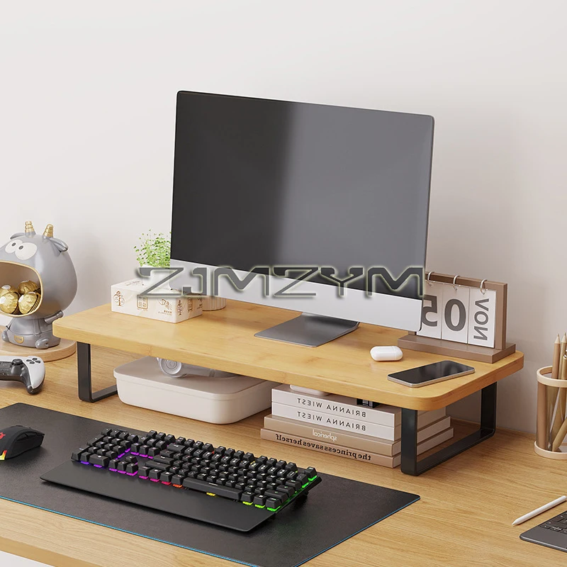 Computer Monitor Elevated Stand Laptop Stand Desktop Storage Computer Screen Stand Riser For Computer And Laptop Desk