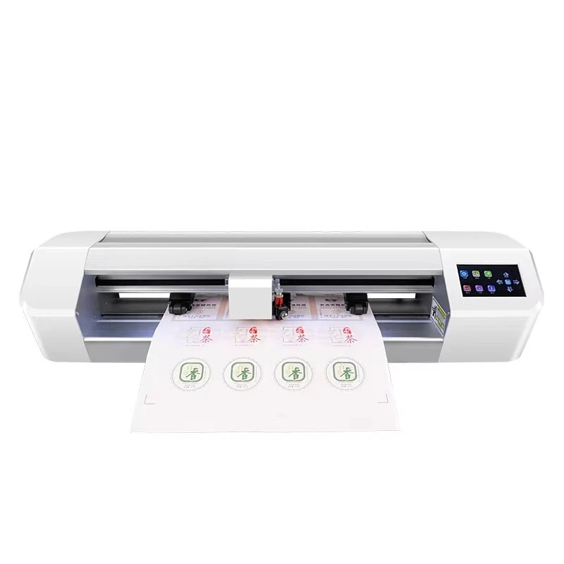 Induction paper feed, instant self-adhesive, automatic positioning, edge patrol plotter, heat transfer label die-cutting machine