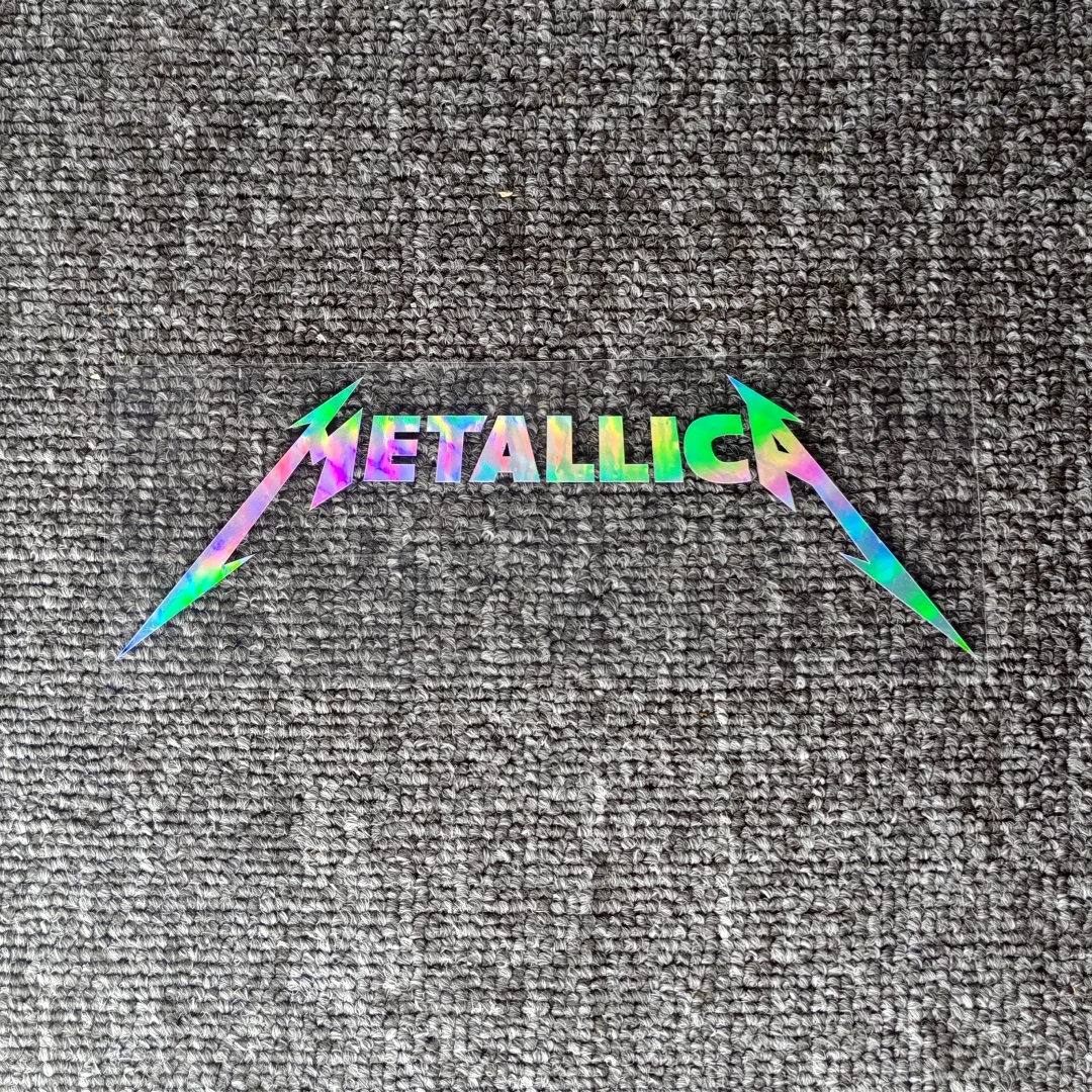 Heavy Metal Rock Metallica Car Stickers Reflective Decals For Window Windshield Rearview Mirrors Trunk Motorcycles Laptop iPad