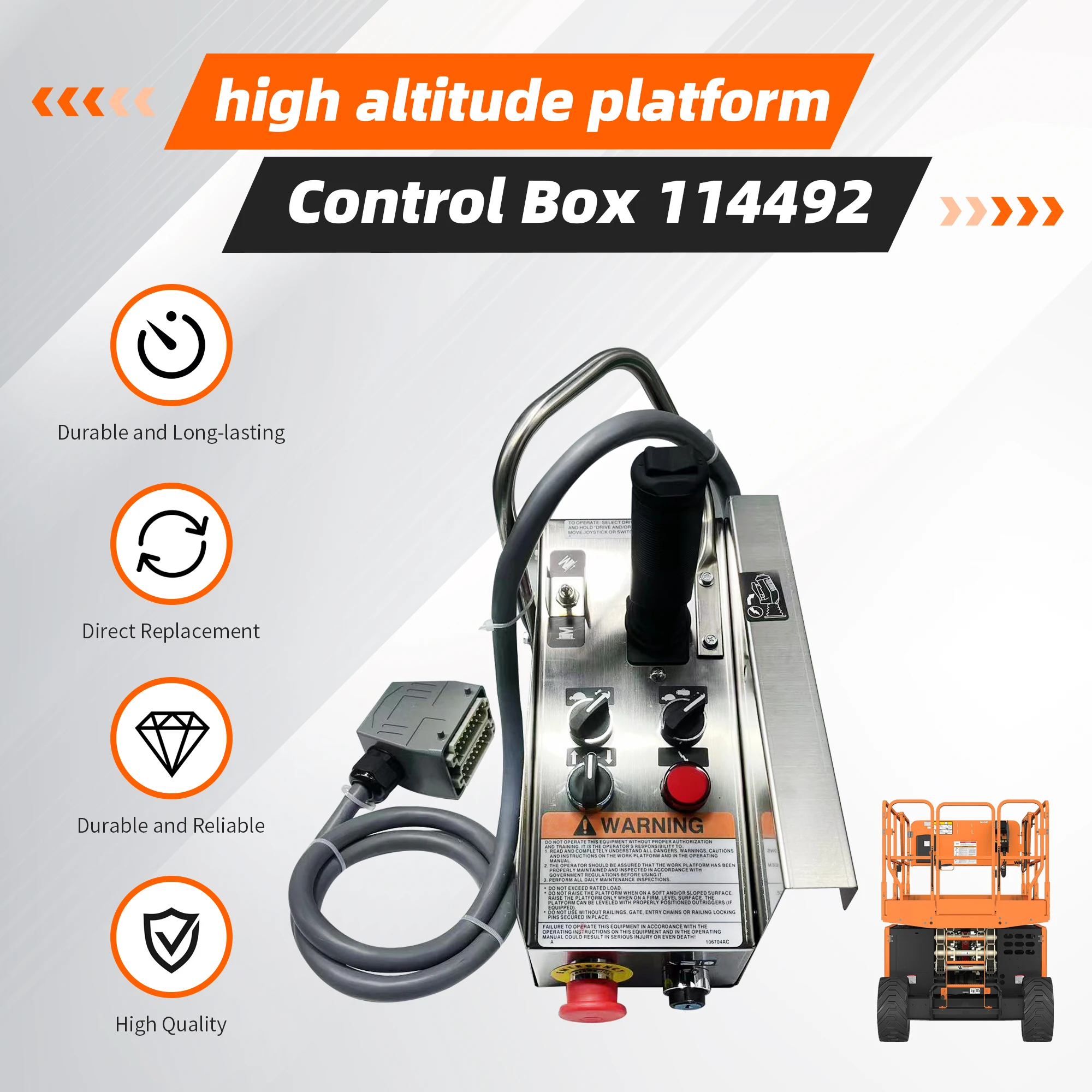 Platform Control Box 114492 for Skyjack Lifts SJ8241 RT, SJ8831 RT, SJ8841 RT, SJ9250 RT