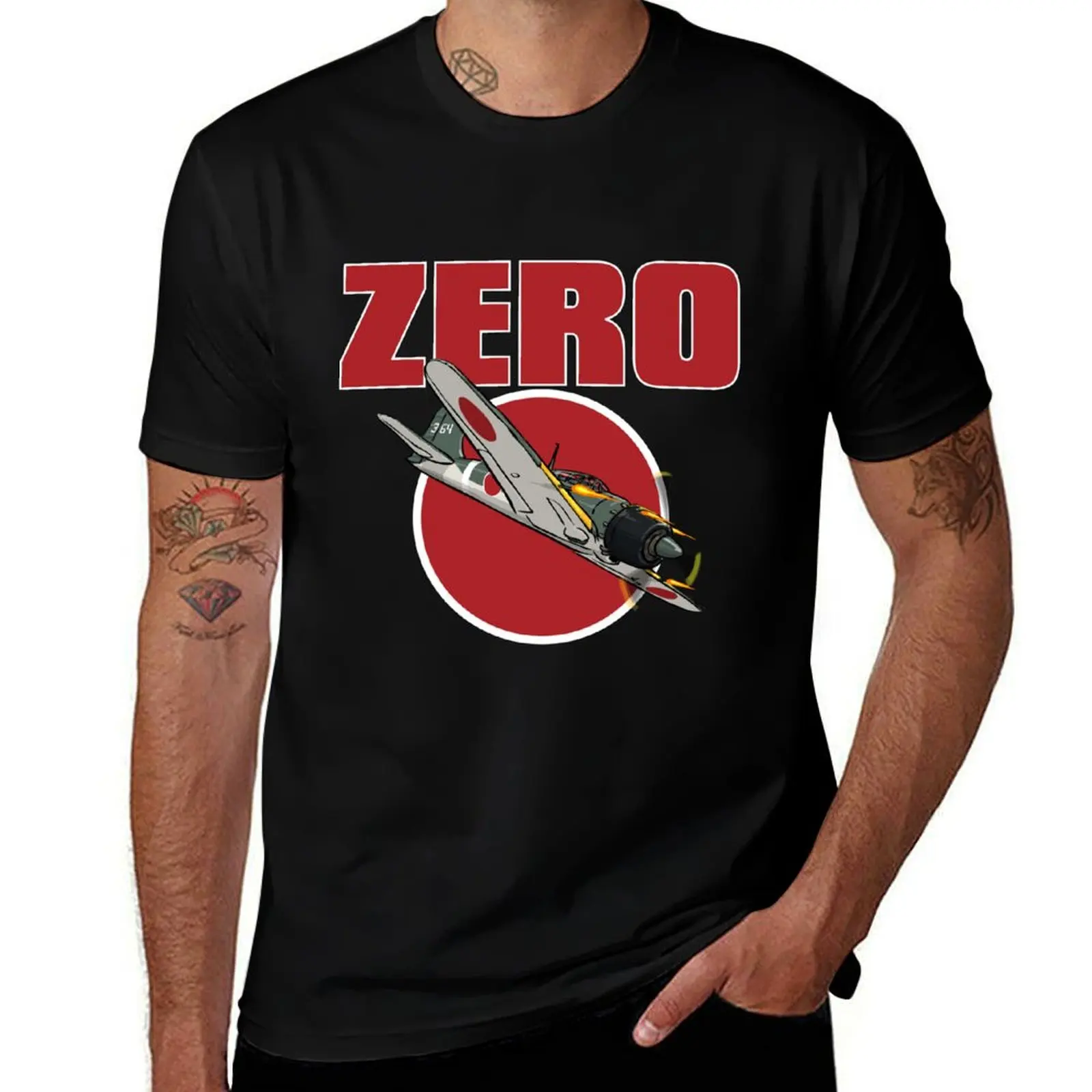 A6M Zero T-Shirt man tshirt anime t shirts for man t shirt man designer T-shirt