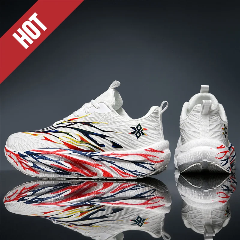 ランニングシューズ カジュアル マラソン メンズ スポーツ テニス カーボンボード 通気性 軽量 レディース 快適なアスレチック フィットネス スニーカー