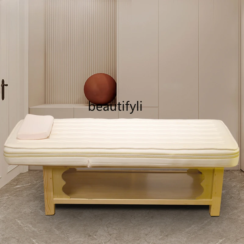 

Solid Wood Latex Facial Bed Beauty Salon Medical Massage Electric Multifunctional Physiotherapy Tattoo Couch