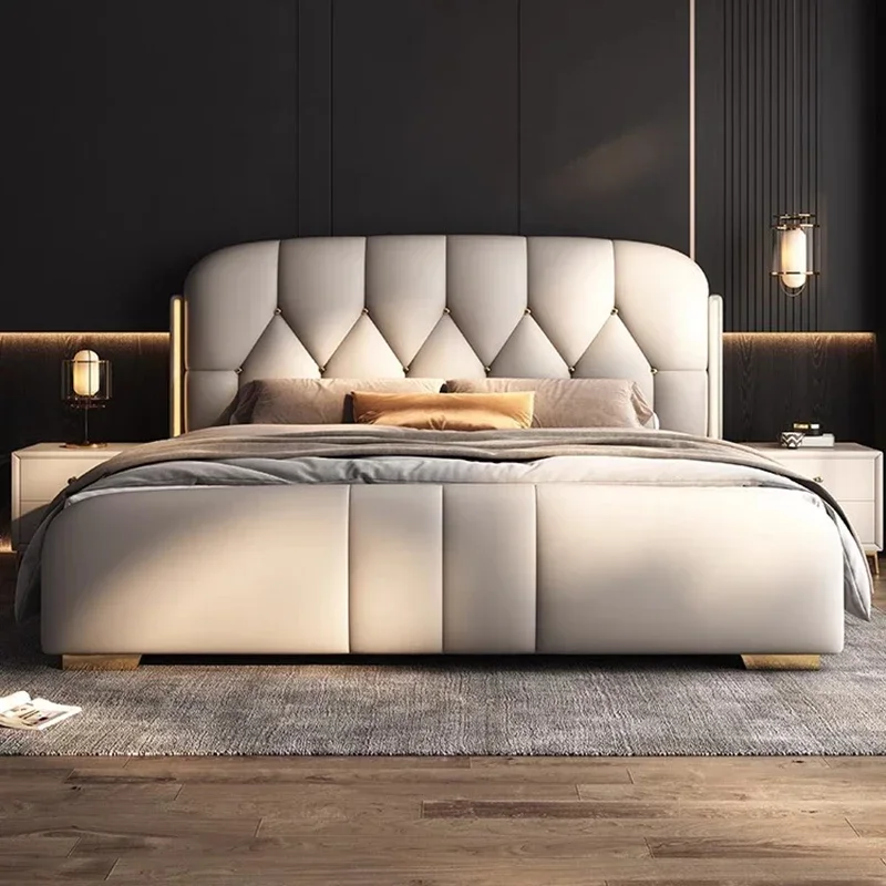 

Modern Bedroom Bed Queen Luxury King Size Sun Beauty European Bed Girls Design Sleeping Princess Safe Beliche Unique Furniture