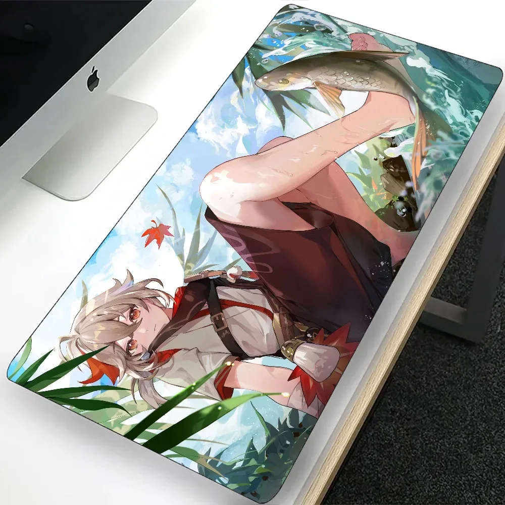 

Genshin Impact Kaedehara Kazuha Large Gaming Mouse Pad Computer Mousepad PC Gamer Laptop Mouse Mat Office Keyboard Mat Desk Pad