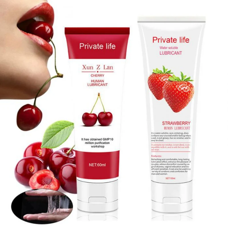 Fruit Flavor Body Essential Oil Female Intimate Anal Vagina Water Soluble Fisting Lube Smooth SPA Massage Moisturizing Health