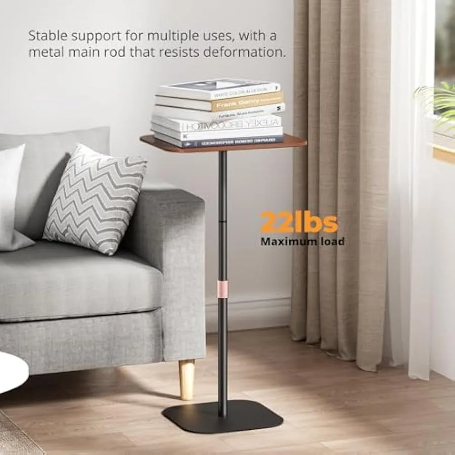 Подставка для ноутбука Напольная подставка Подставка для проектора с регулируемым по высоте металлическим основанием Боковой столик Торцевой столик для кровати Диван Офис Ho