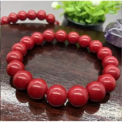 Women Men's Natural Gemstone Stone red coral Cuff Charm Bangle Bracelet