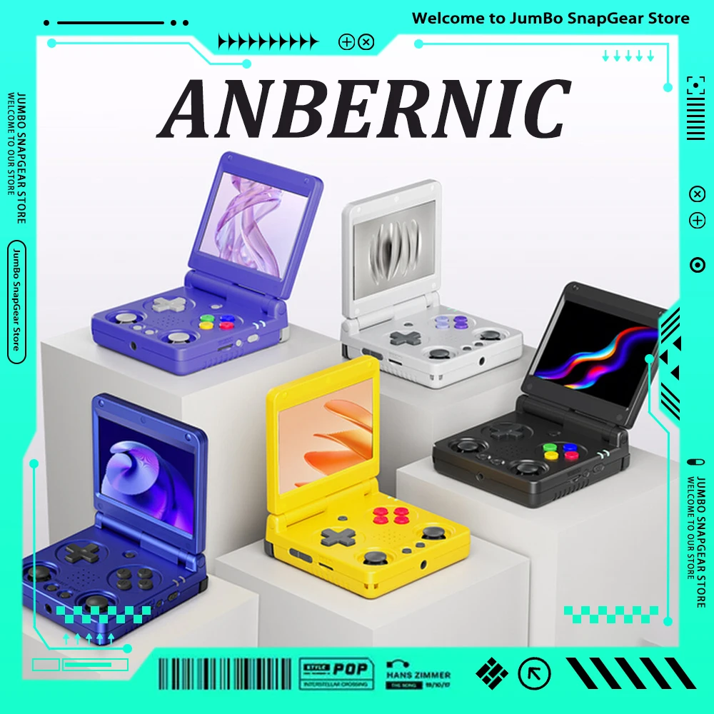 

ANBERNIC RG34XXSP Game Console 3.4-Inch IPS Linux 64-bit H700 quad-core 1GB Retro Game Player HD-Connect To TV RG 34XXSP 3300mAH