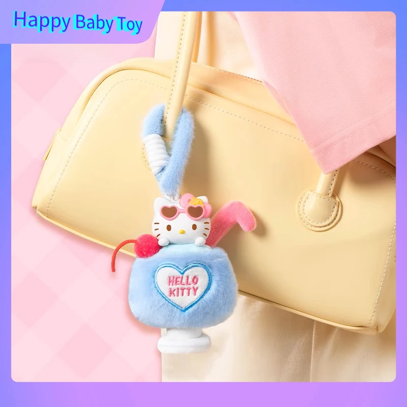

100%Genuine Summer Black Leather Series Plush Aromatherapy Blind Box Backpack Pendant Desktop Ornament Collection Birthday Gift