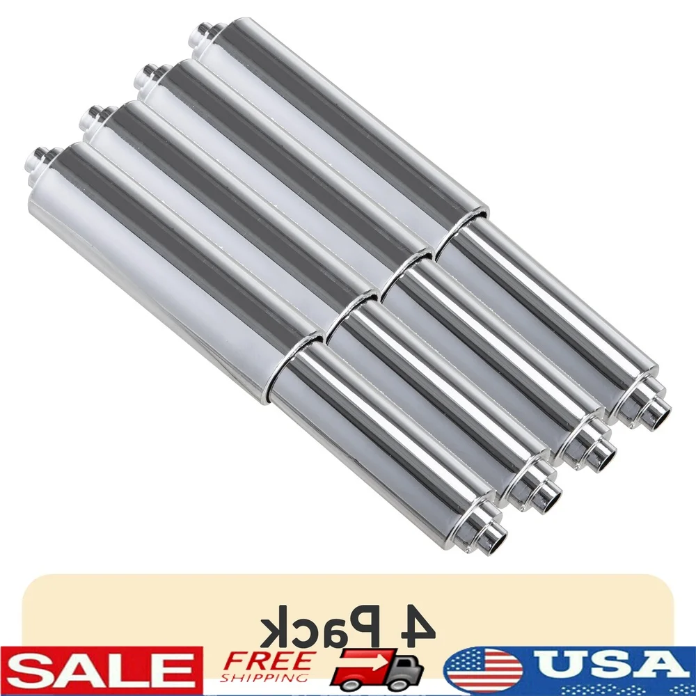 

4 Pack Universal Spring Loaded Toilet Paper Roller Chrome Replacement Easy Install Durable Rust Resistant Bathroom Fixture