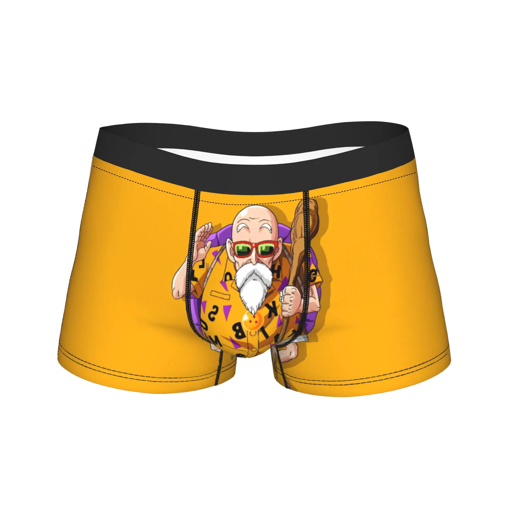 Anime Dragon Ball Master Roshi Shorts Briefs  Underwear Quality Man Comfortable Trunk Pattern Plus Size Underpants