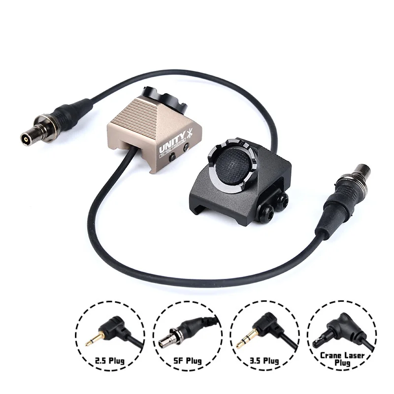 

WADSN UNITY HOT BUTTON Дистанционный переключатель давления для Surefire M300 M600 Weapon Scout Light Constant-on SF Plug Fit Mlok Keymod Rail