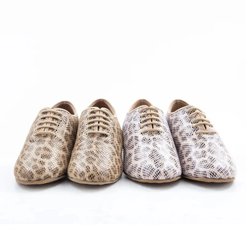 Latin Dance Shoes Woman Square Dance Shoes Modern Dance Social Gitaba Women Shoes High Heels Sneakers Dance Shoes Leopard Print