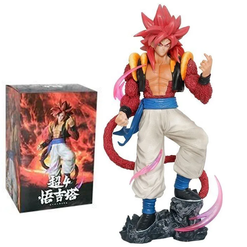 25 cm Dragon Ball Z Son Goku Model Anime DBZ Super Saiyan 4 Action Figure Speelgoed Manga Beeldje GK Standbeeld ornamenten Cadeau voor Kinderen
