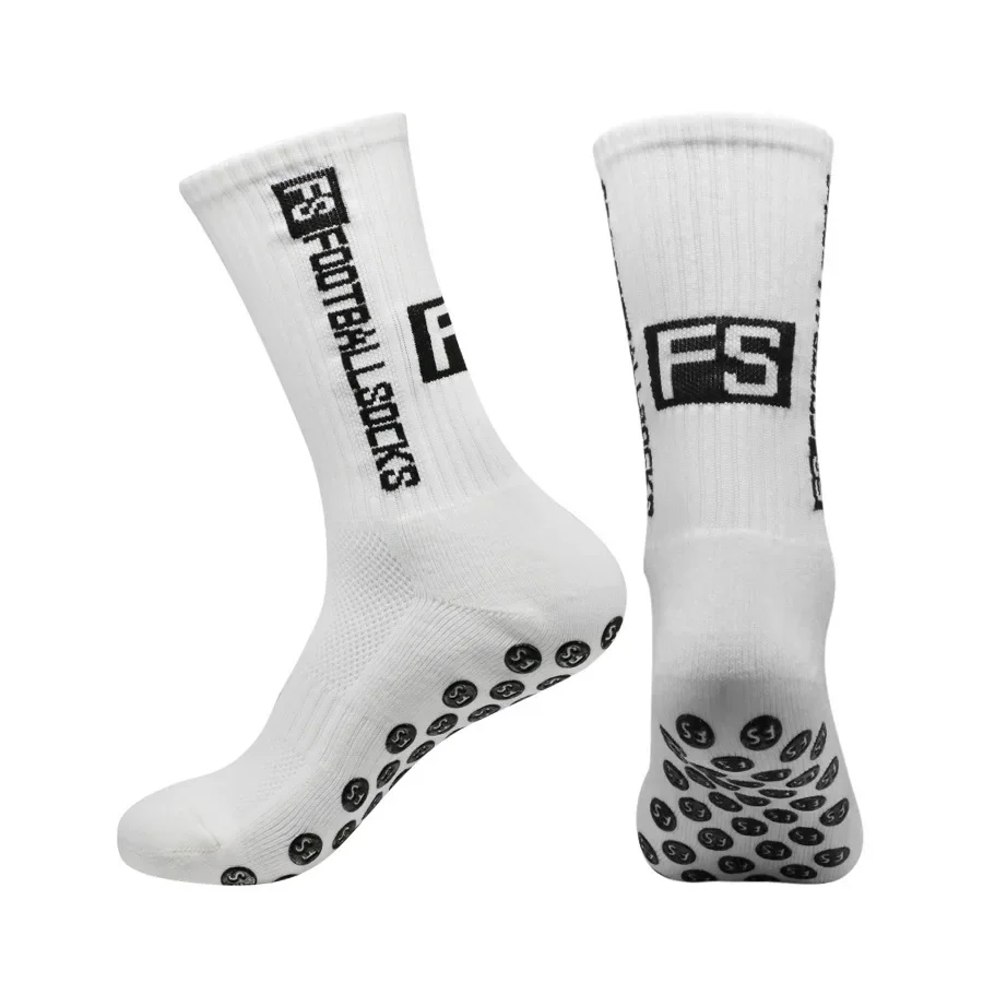 Neue Mid-barrel Fußball Socken Anti-slip Silikon Unten Verdickte Handtuch Dämpfung Fußball Socken sport Basketball socken