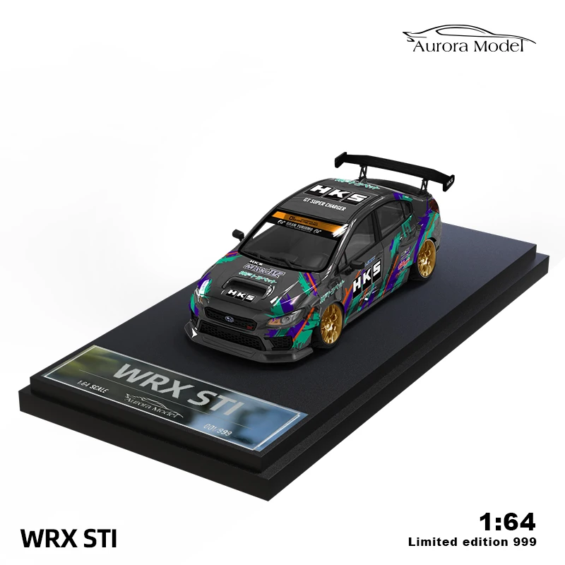 

Timemicro&Aurora1:64 WRX STI HKS Coating Alloy Collection simulation model - limited to 999 units - From stock - fast shipping