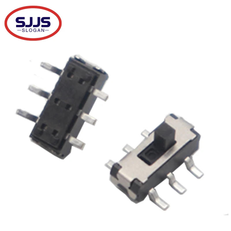 【50-10PCS】MSS22D18 SMT Toggle Switch SMD 6Pins Handle High 2MM 2P2T The Micro Slide Switch