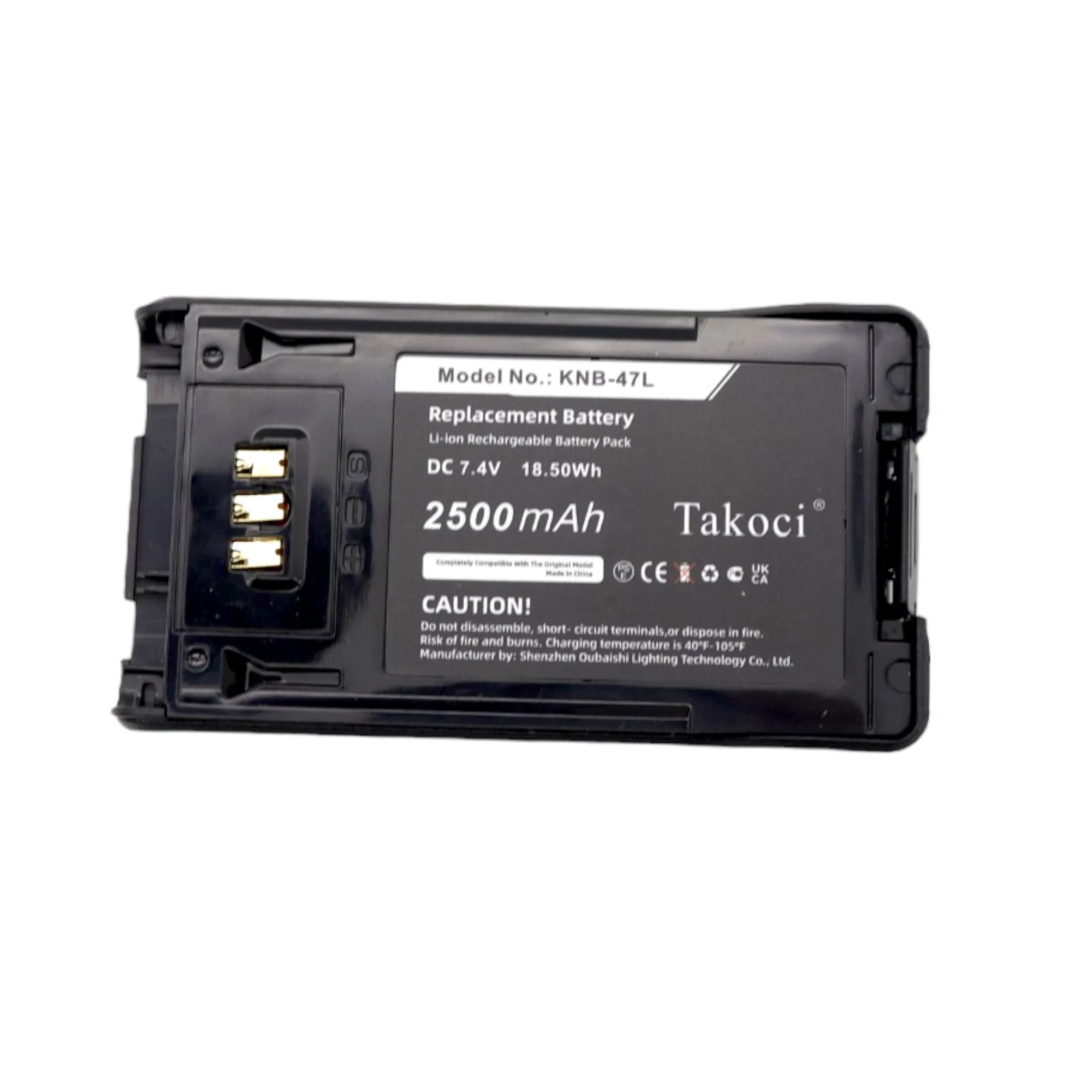 

Replacement Battery 2500mAh for Kenwood,NX-200, NX-300, TK-5220, TK-5320, TK-3320,KNB-47L, KNB-48L, KNB-50NC, KNB-47L