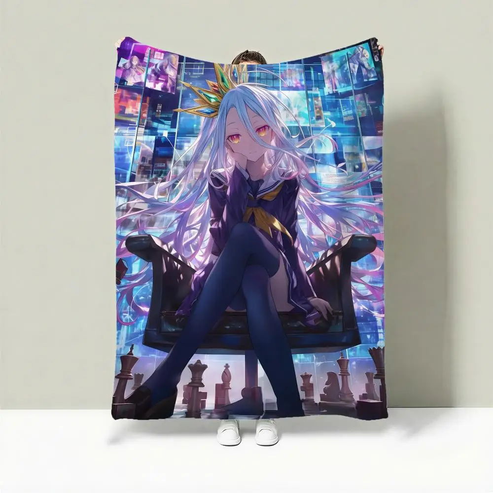 

Легкое фланелевое одеяло Anime N-No Game No Life, 240 г, мягкое, приятное для кожи, для летнего охлаждения