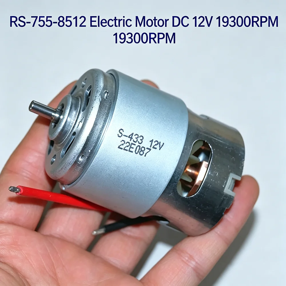 NICHIBO RS-755-8512 755 Brute Motor DC 6-14.4V 12V 19300RPM High Power Front Ball Bearing for Drill Garden Power Tool DIY