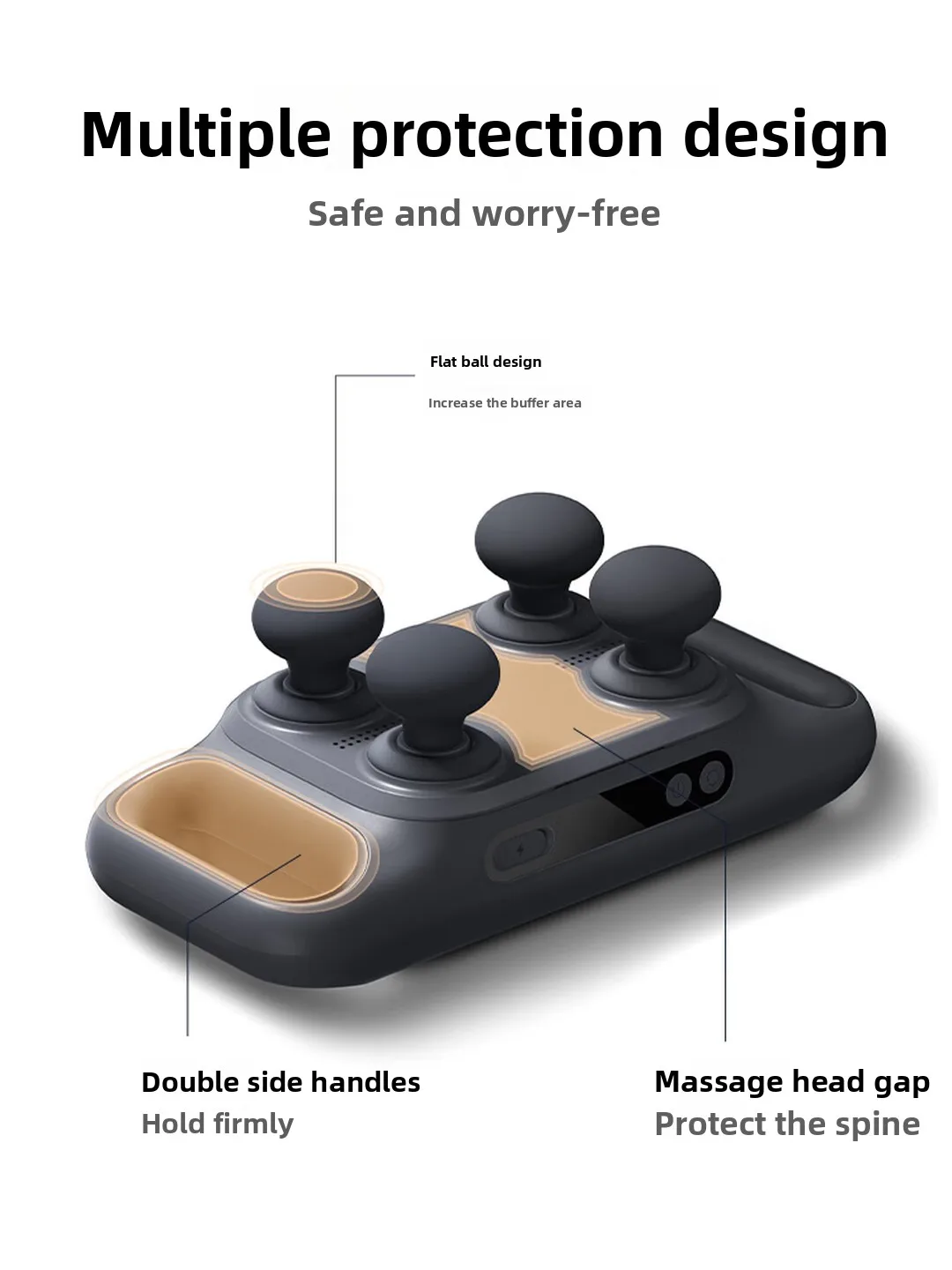 Mijia Multi‑Head Massage Gun 3 Rechargeable Deep Tissue Muscle Massager Electric Body Relax Device for Fitness Gym Home Recovery view 5