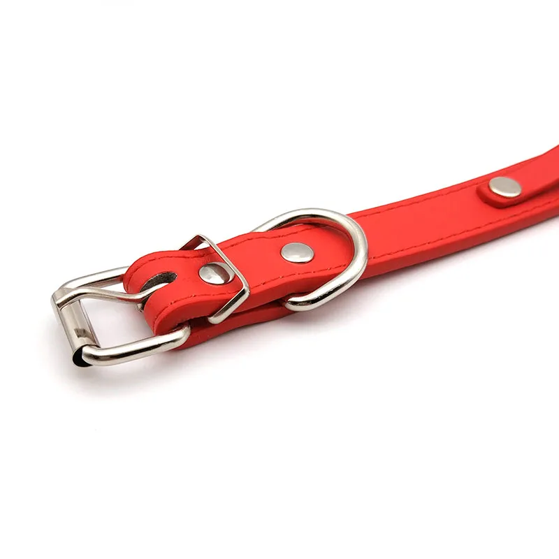 Sexy Red PU Leather Customized Name Letters Collar Choker Necklaces Punk Personalized Sex Cosplay Custom Chocker Jewelry Gift
