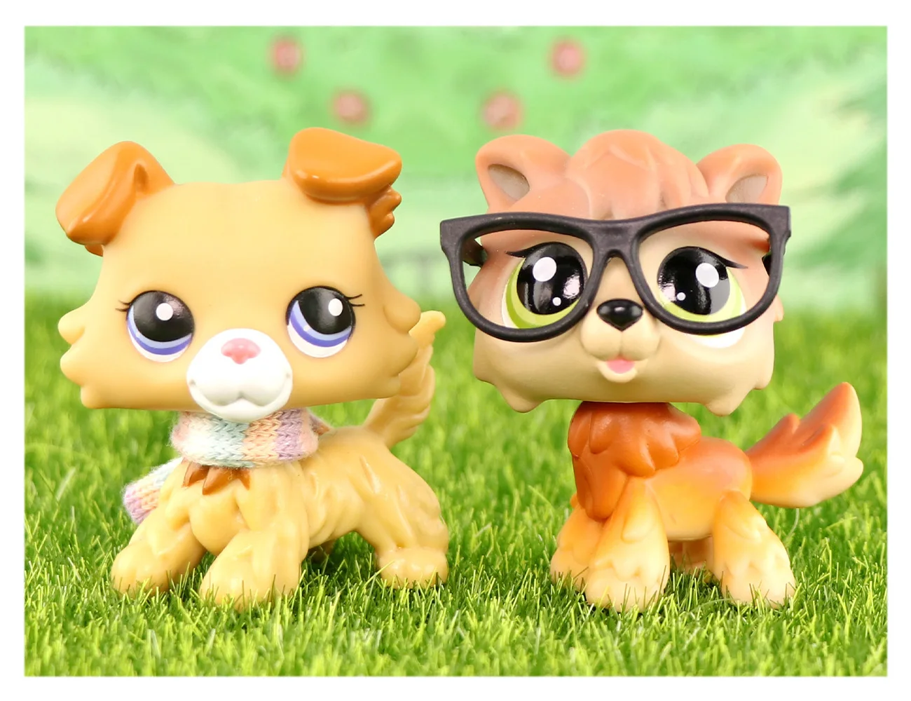 

Lovely Pet Shop Blond Collie Timber Wolf Cute Toy Animal #2141 #2452