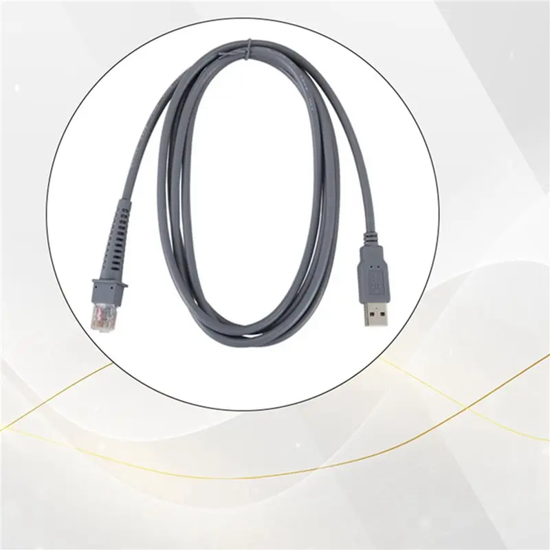 2Pcs 2M USB Cable USB-A Male To RJ45 Cable For Datalogic CAB4120 QD2130 QD2110 GPS4490 Barcode Scanner-BTFL