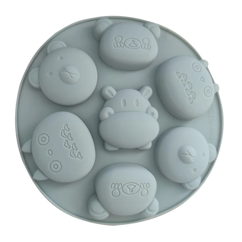 Rice Cake Mold Animal Silicone Material Steamed Cake Baby Supplement Box Cake Mold Steamable Baking Mold