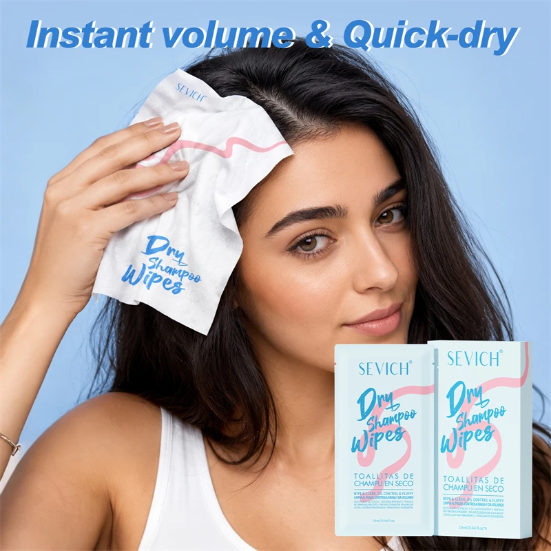 Dry Shampoo Wipes Oil Absorbing Volumizing No Rinse Shampoo Wipes Hair Refresh Instant Clean Disposable Fresh Hair Refresh Wipes